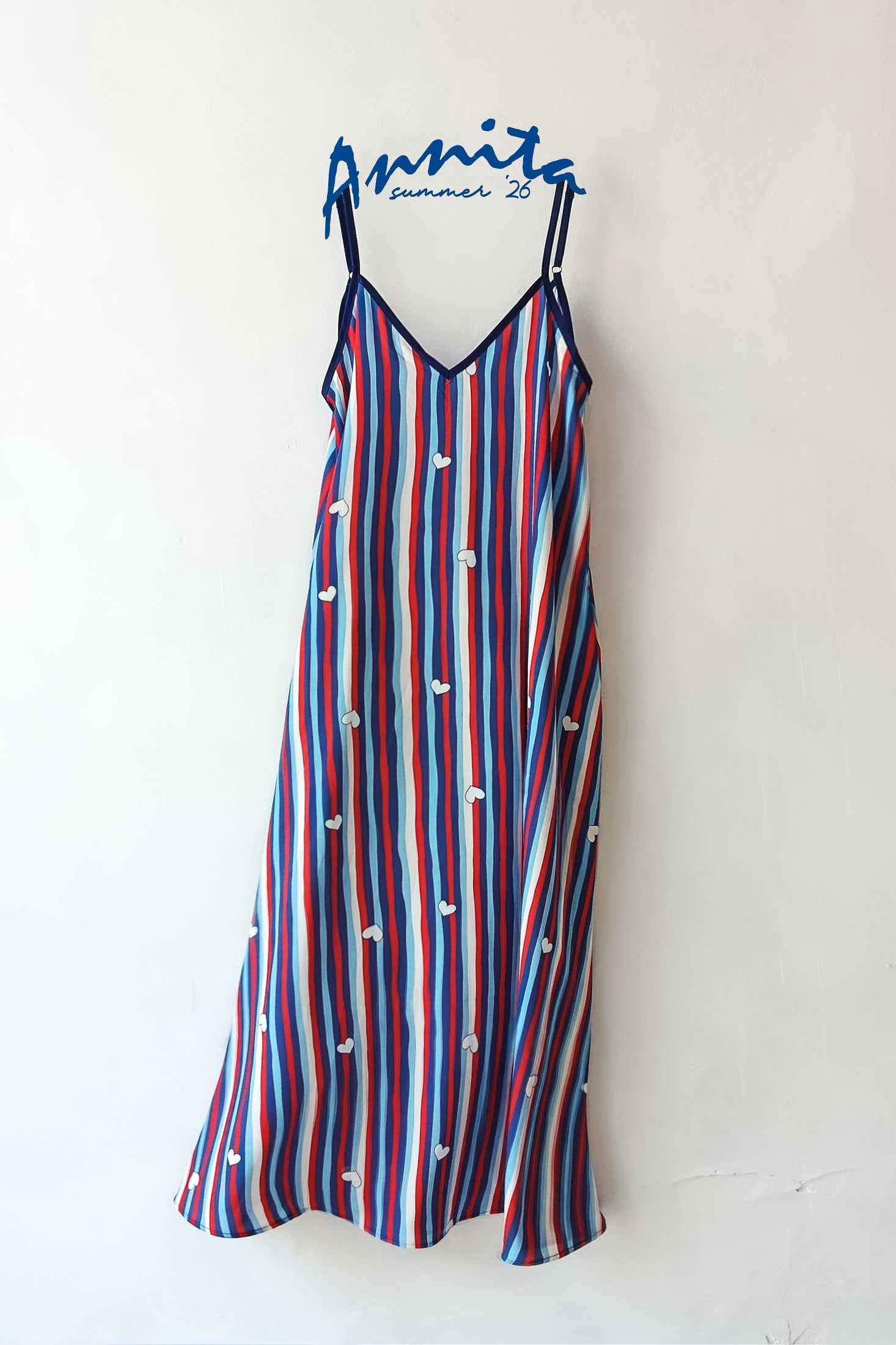 ANNITA DRESS (navy stripes)