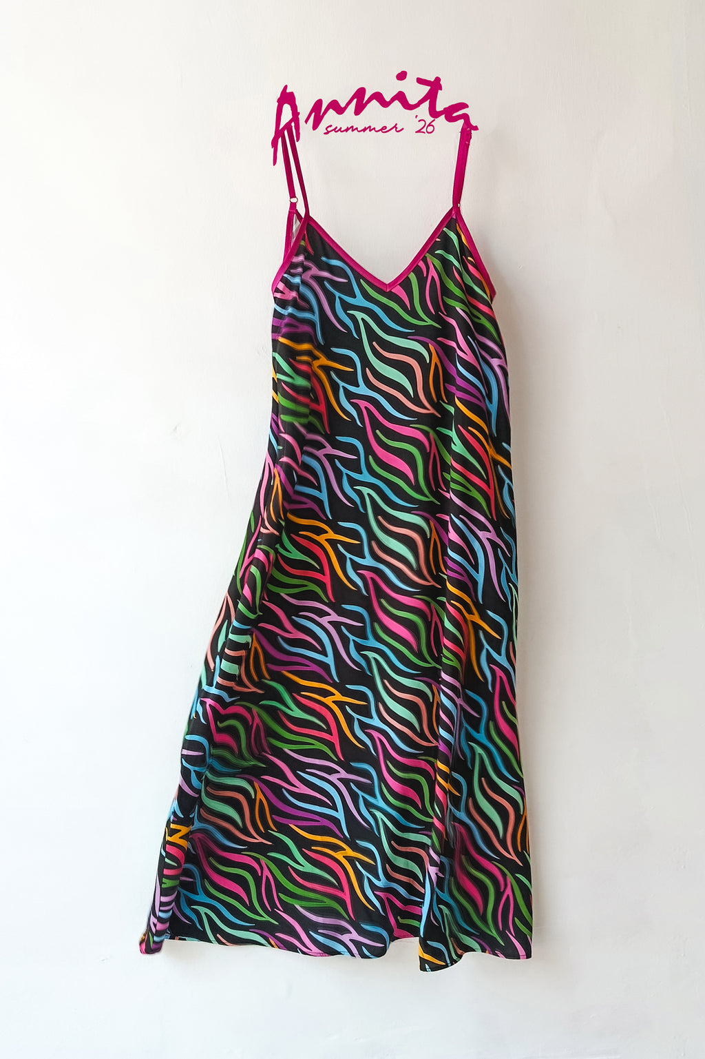 ANNITA DRESS (colorful black)