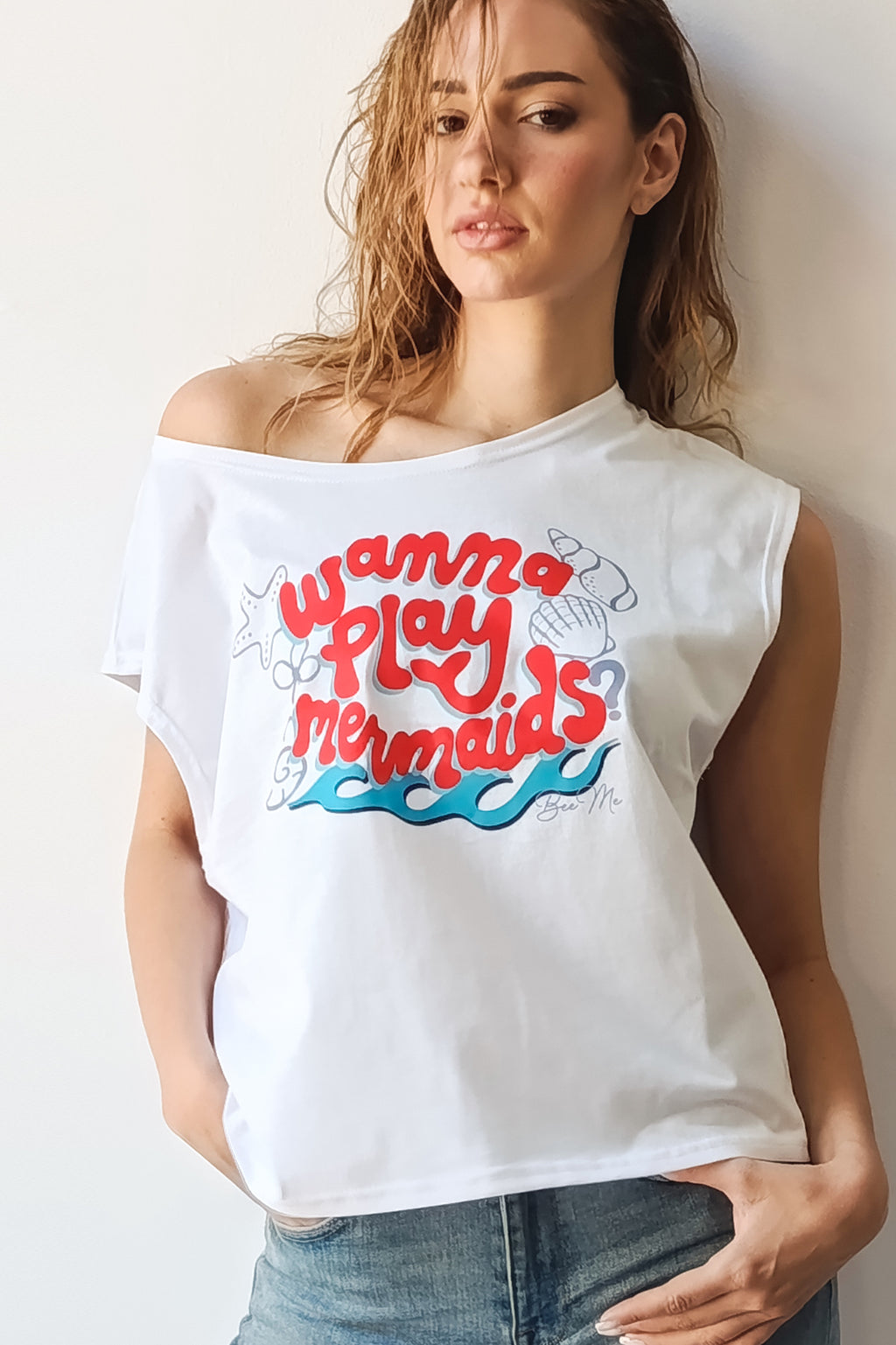 T-SHIRT MERMAID (white)