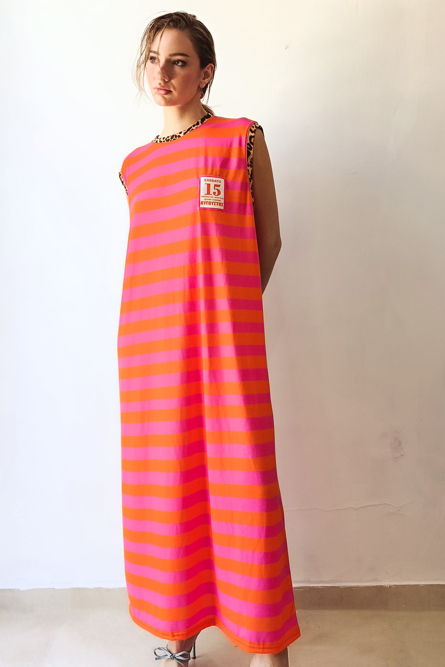 MELTEMI DRESS  (pink/orange)
