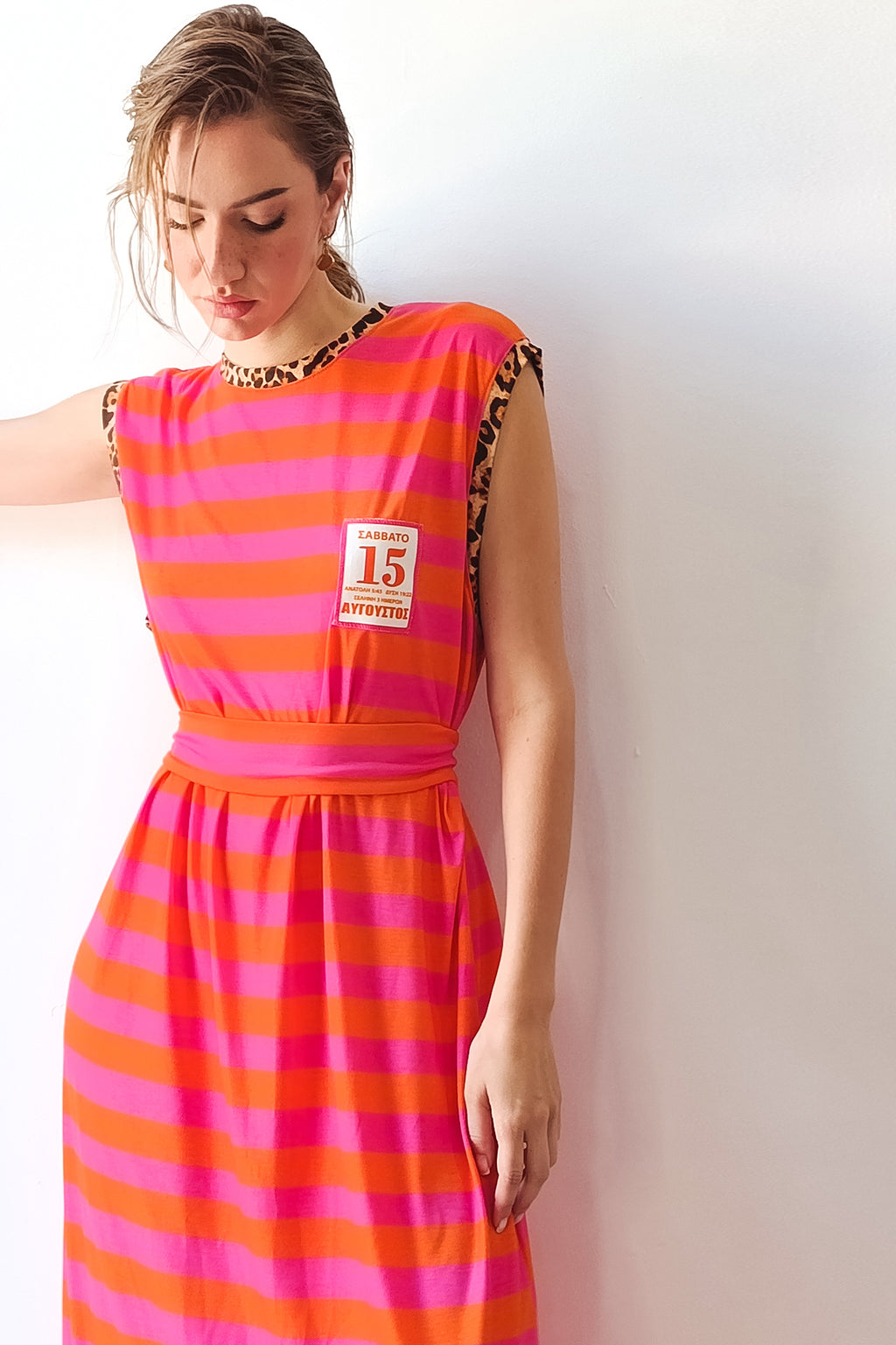 MELTEMI DRESS  (pink/orange)