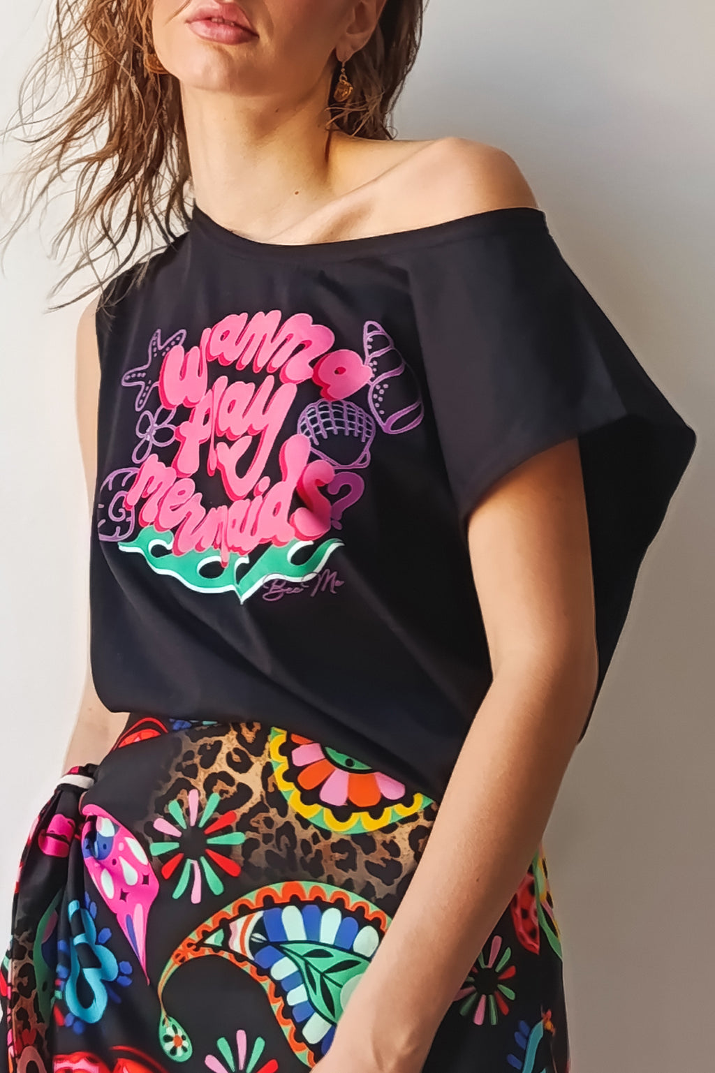 T-SHIRT MERMAID (black)
