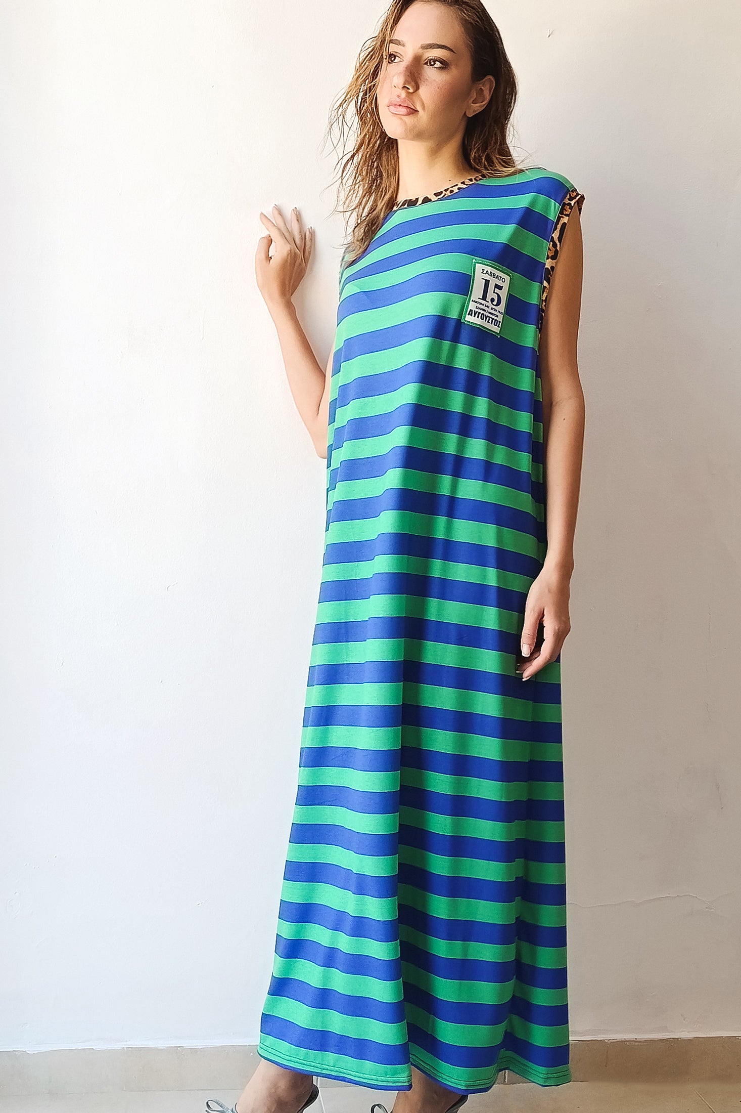 MELTEMI DRESS  (blue/ment)