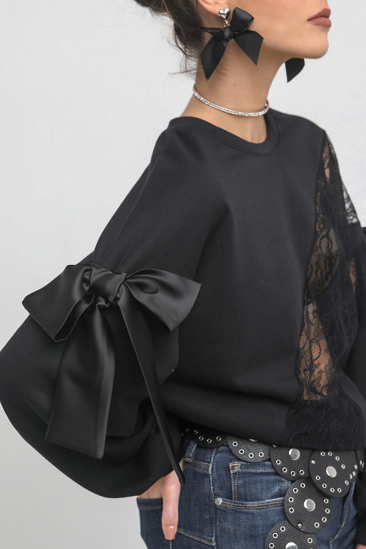 AMY SWEATSHIRT (lace combo)