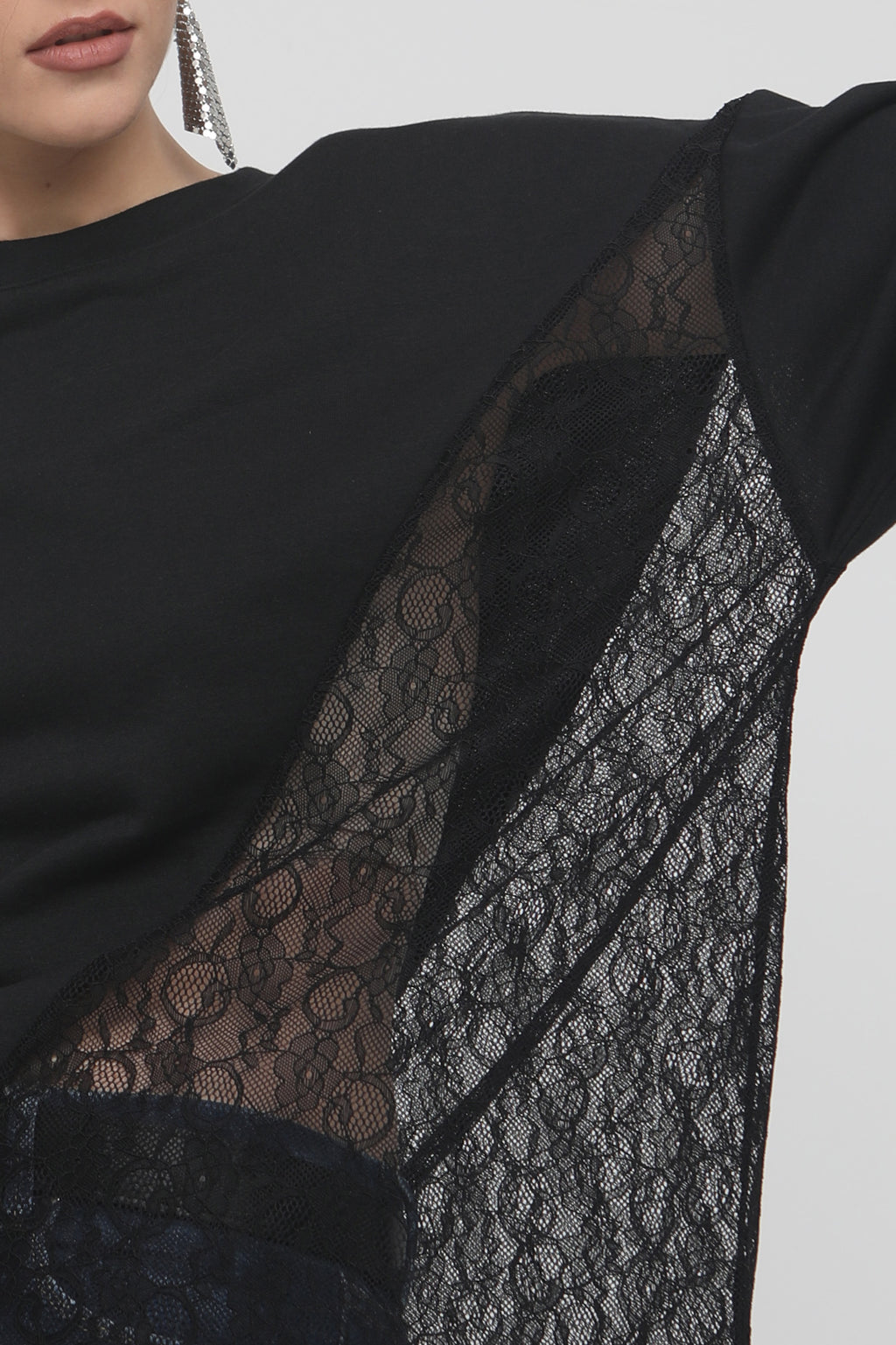 ANNIE SWEATSHIRT (lace combo)