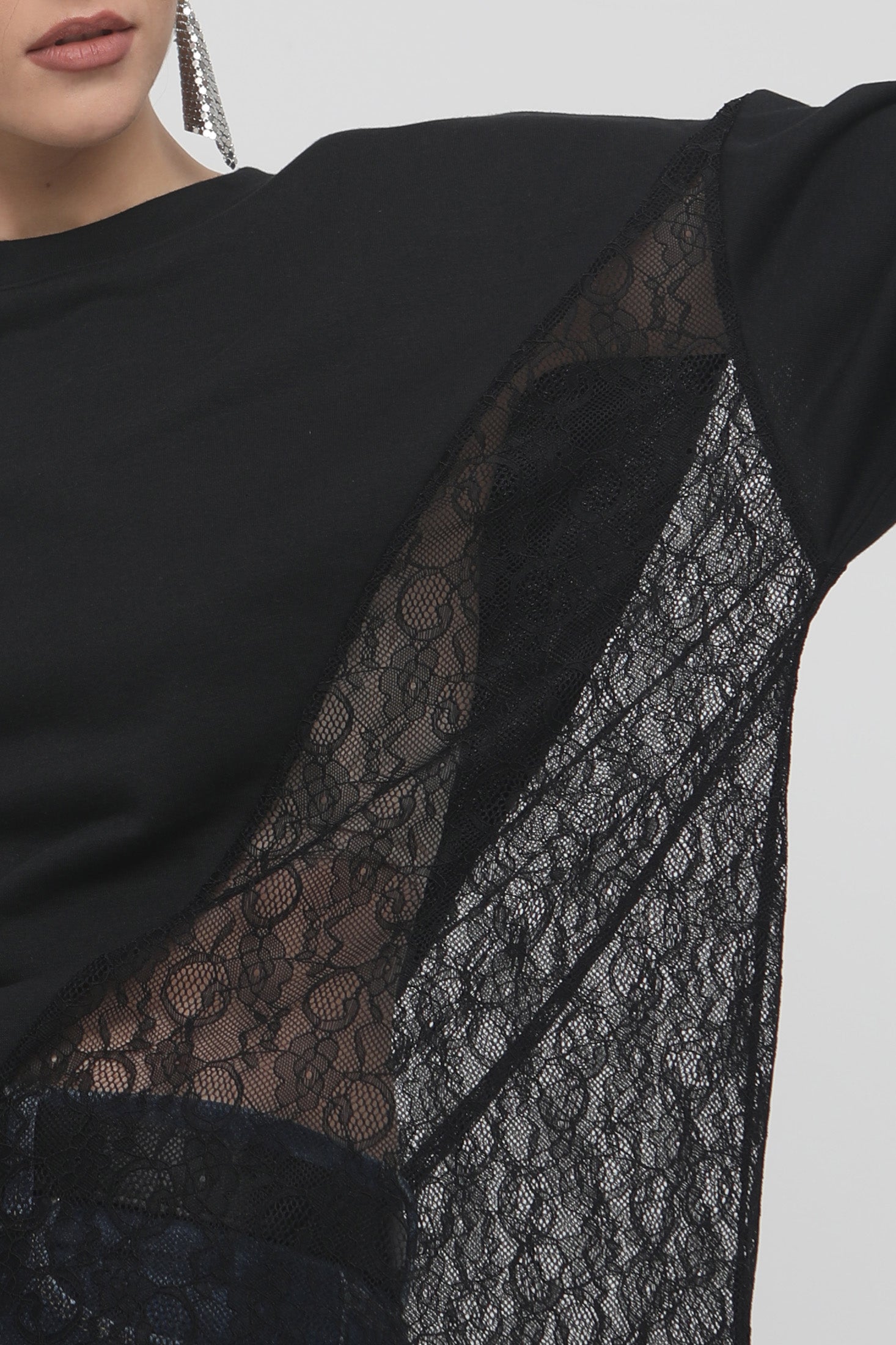 ANNIE SWEATSHIRT (lace combo)