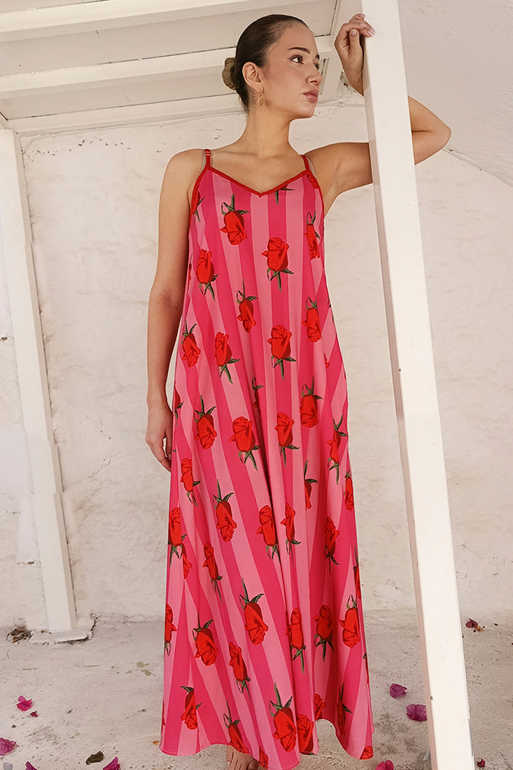 KALLIROI DRESS (pink rose)