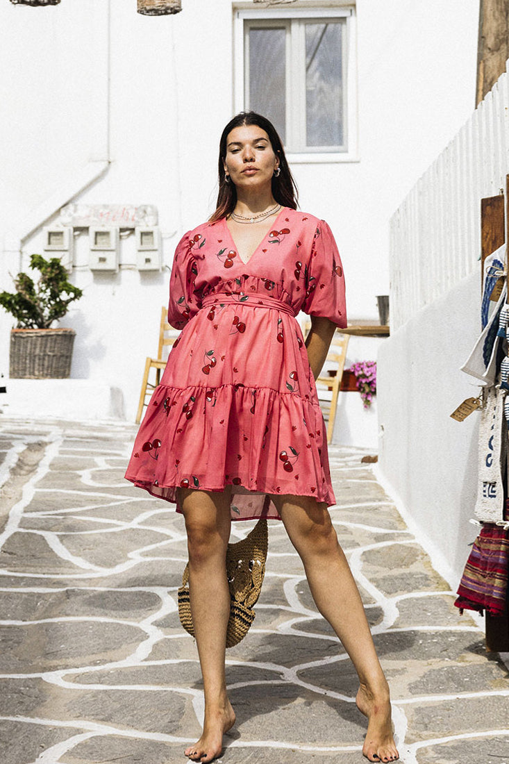 CHERRY DRESS (pink)