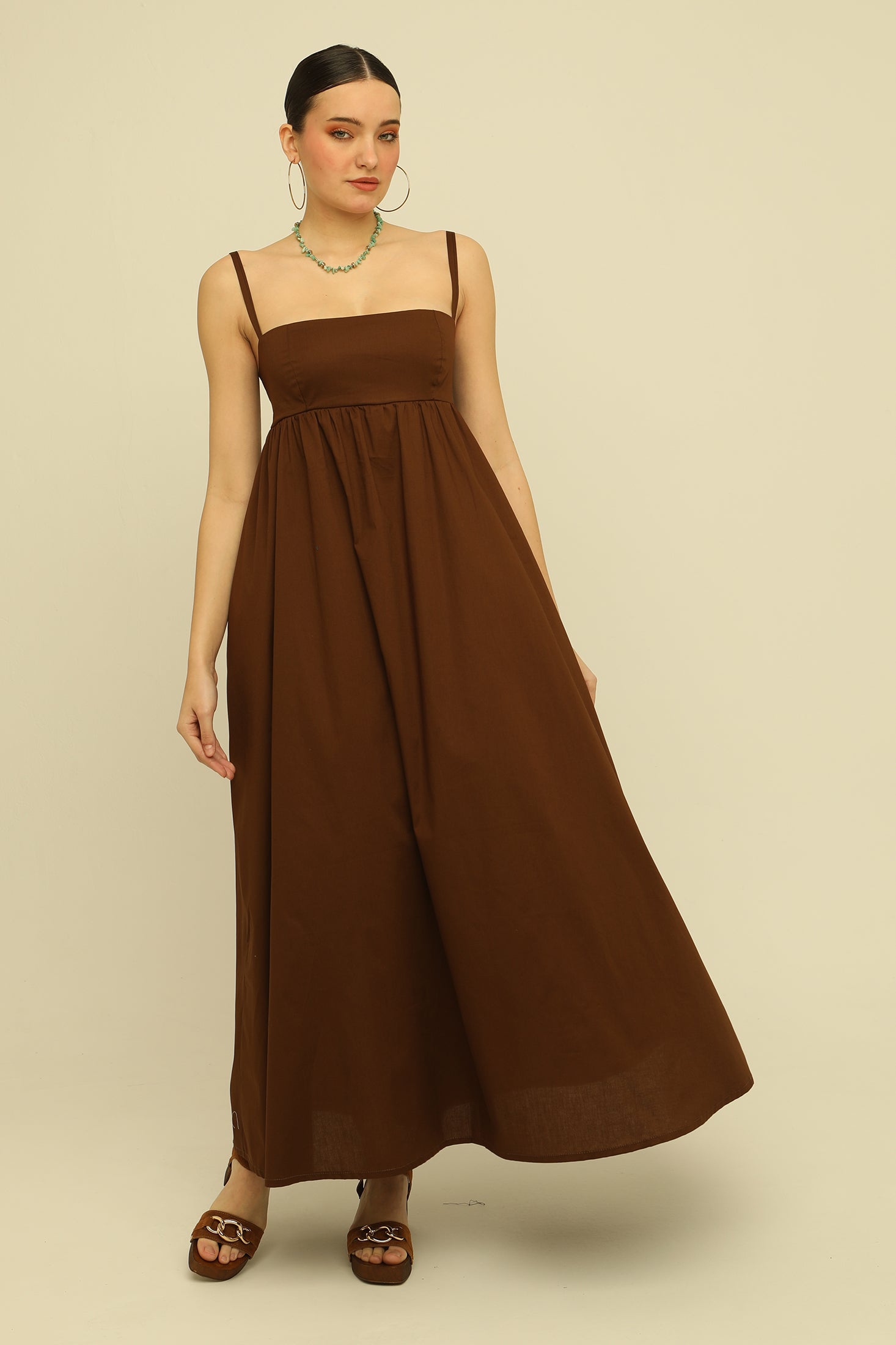 SS01 DRESS (brown)