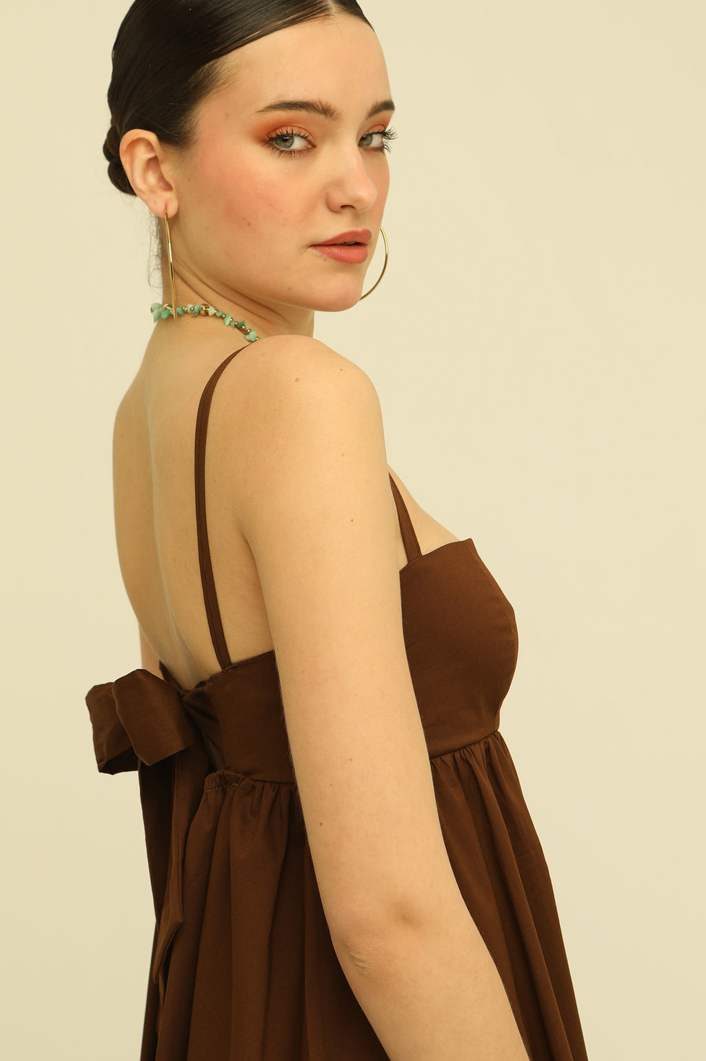SS01 DRESS (brown)
