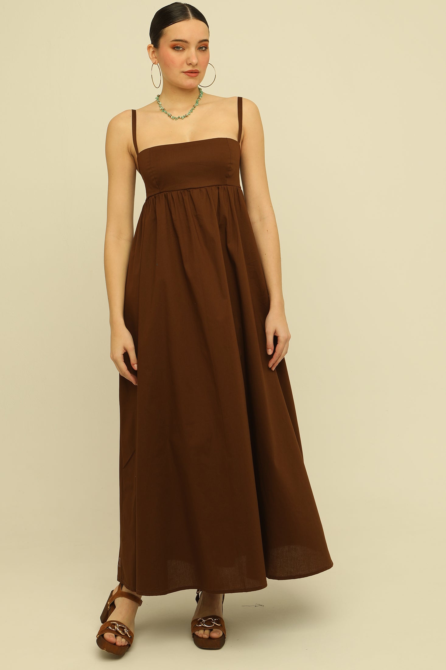 SS01 DRESS (brown)