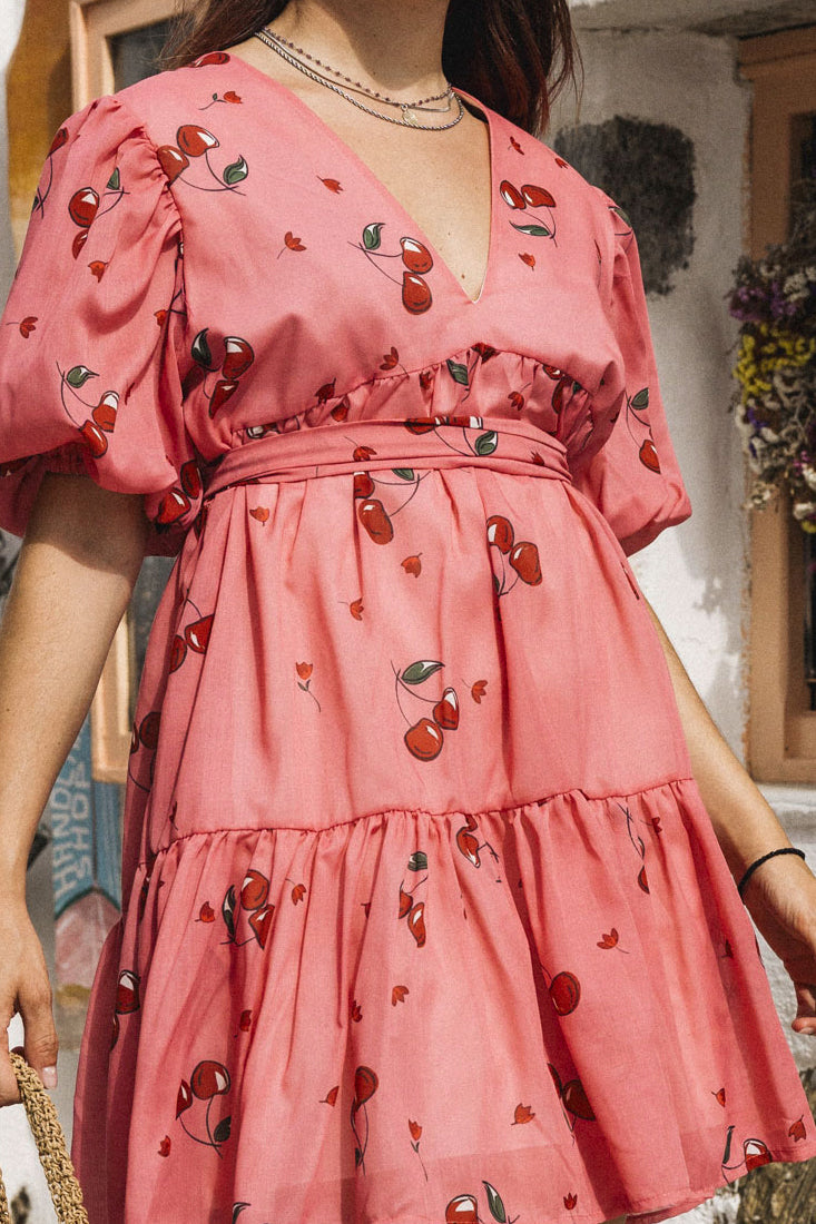 CHERRY DRESS (pink)