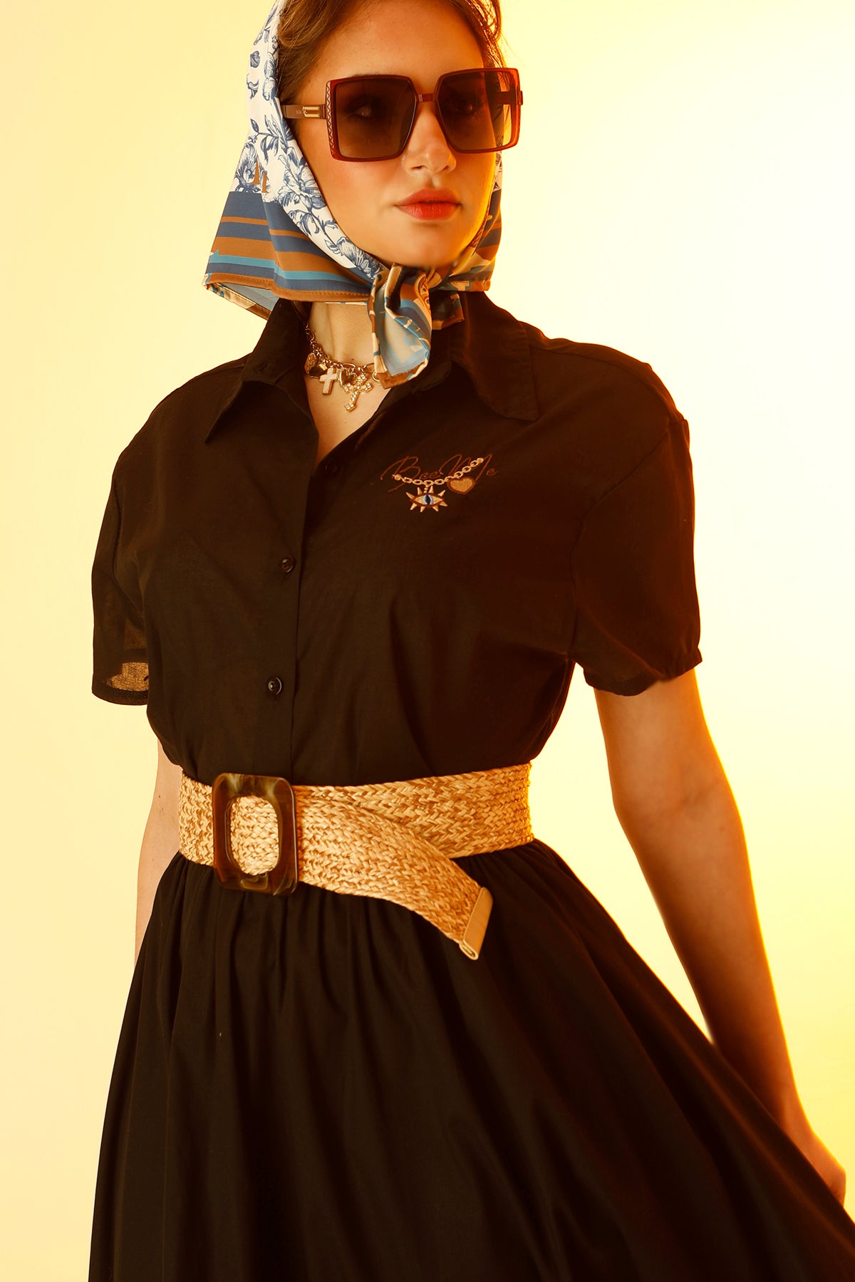 MARIA SHIRT (black)