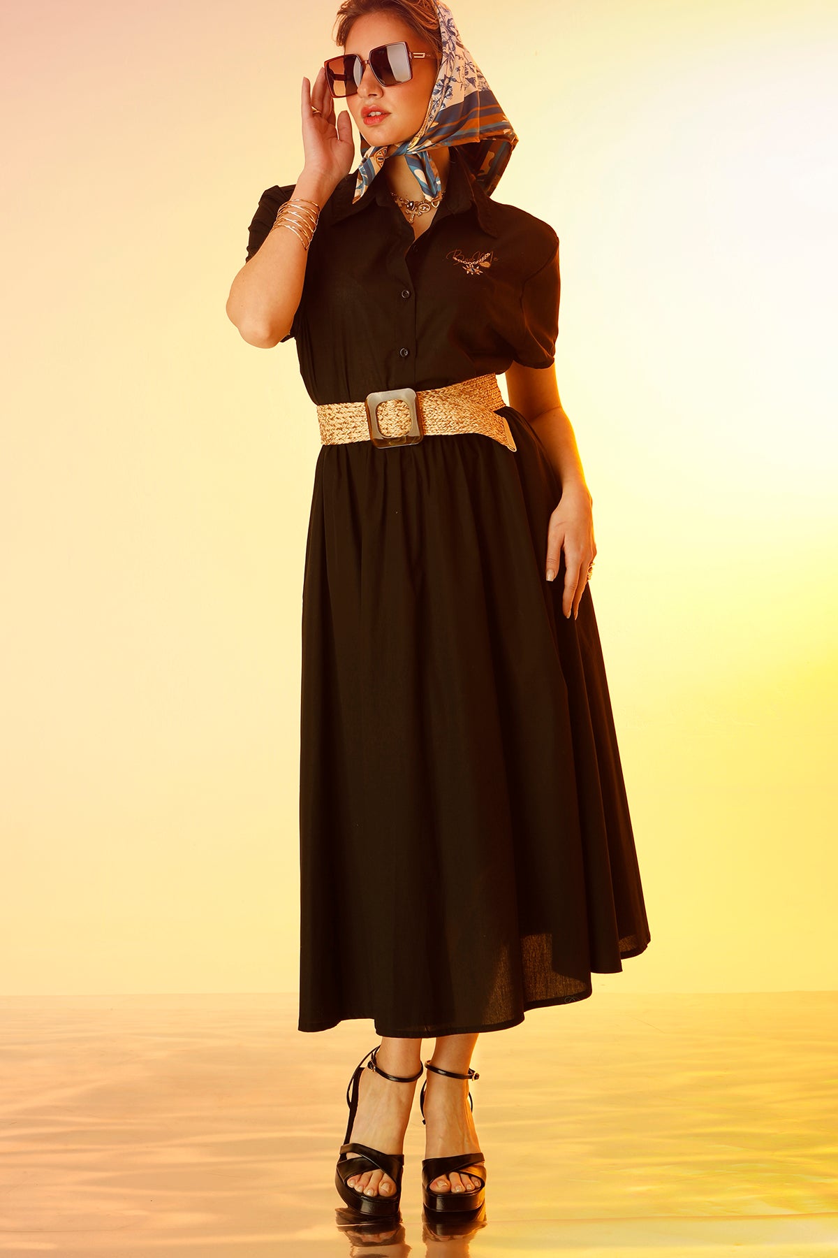 MARIA SHIRT (black)