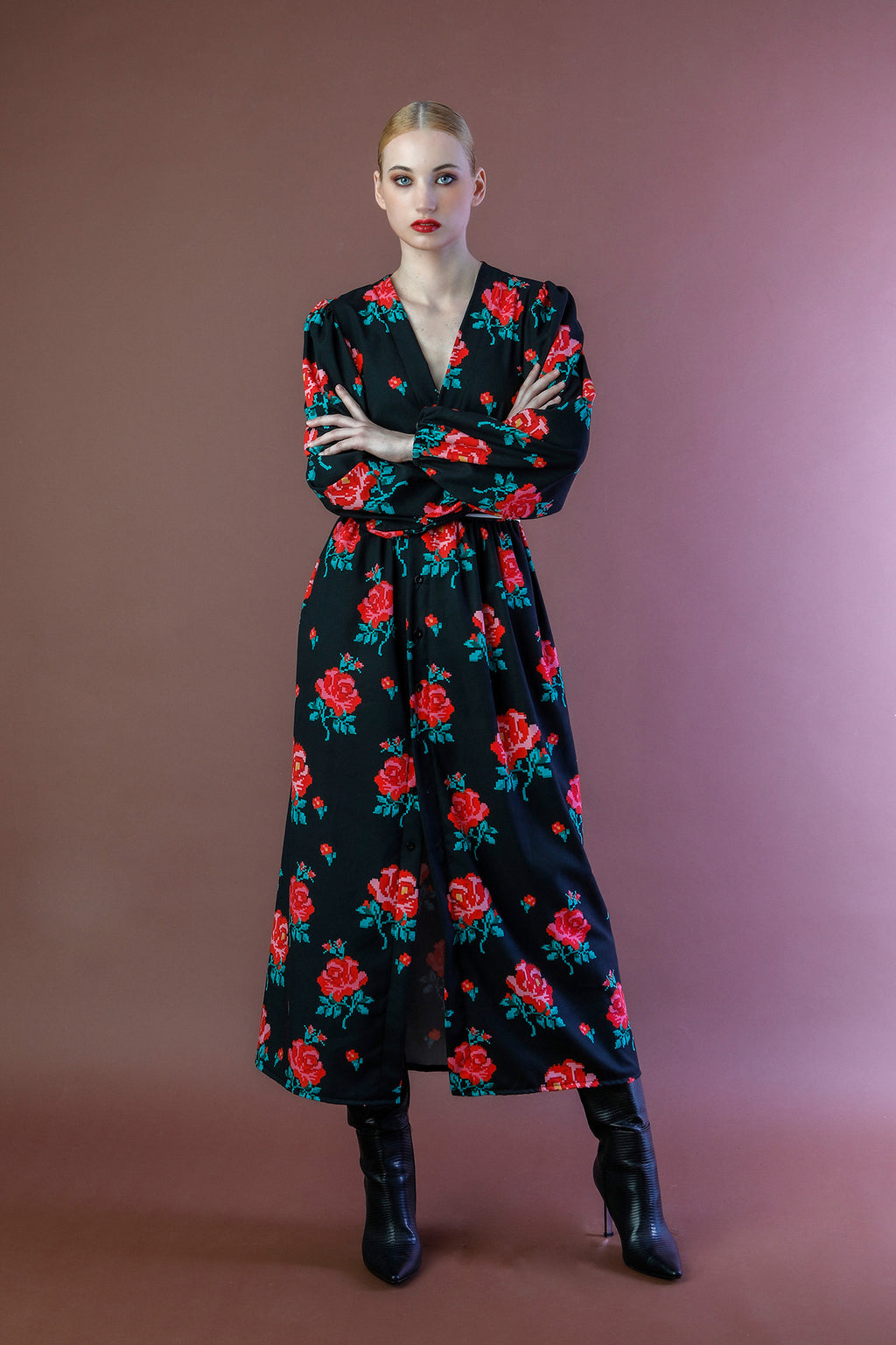 OLIVIA DRESS (roses)