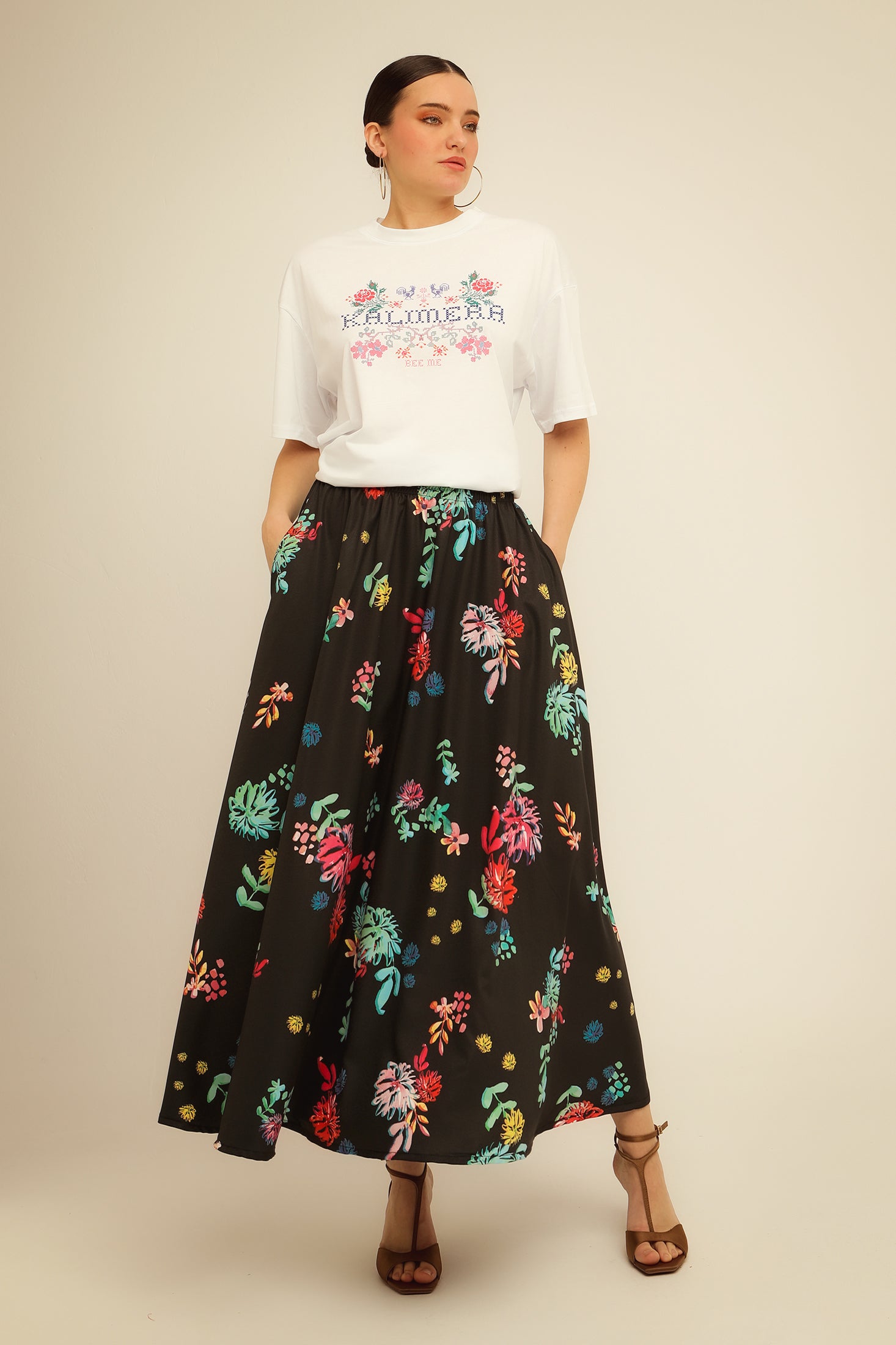PEARL SKIRT (black)