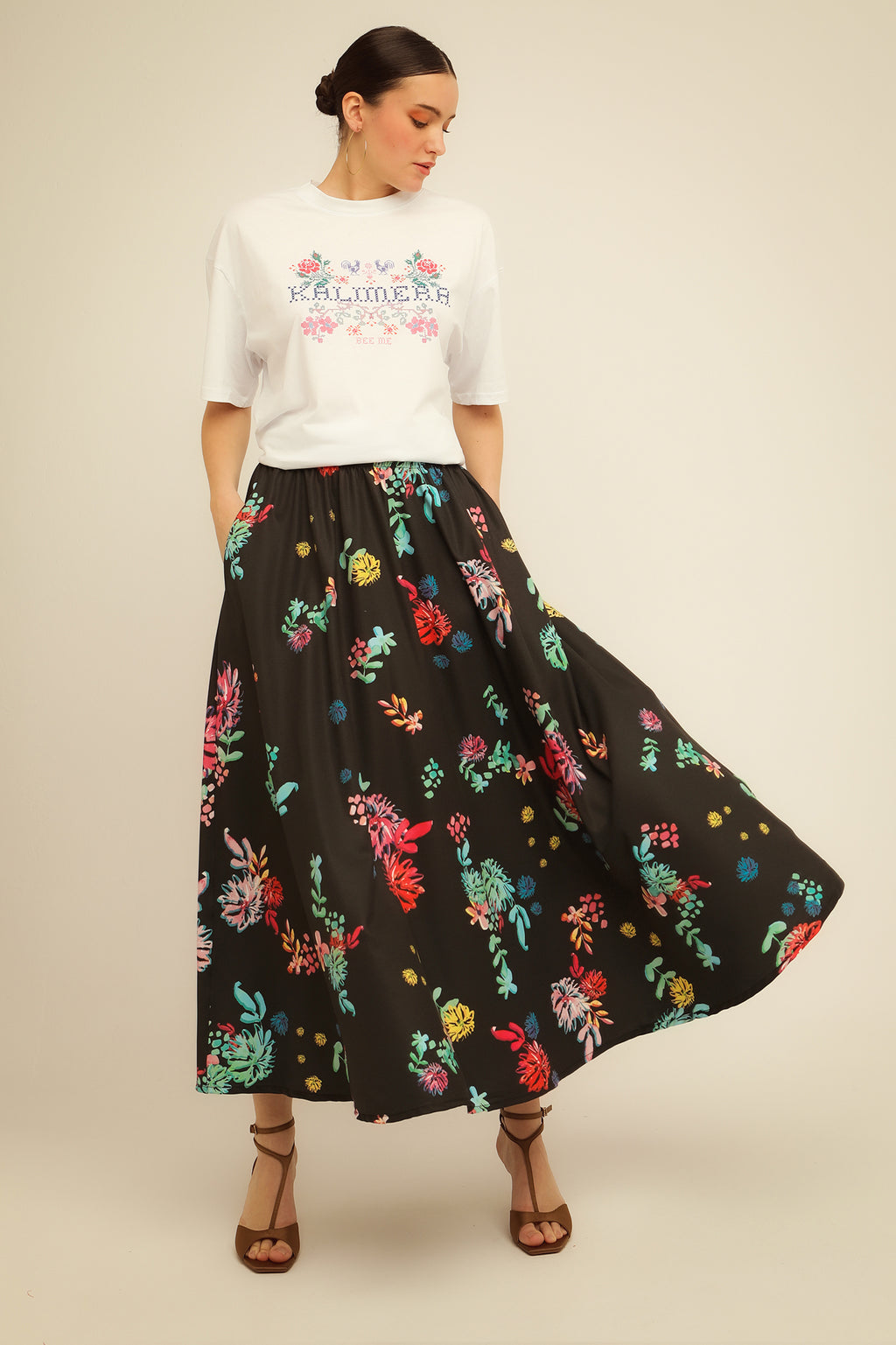 PEARL SKIRT (black)