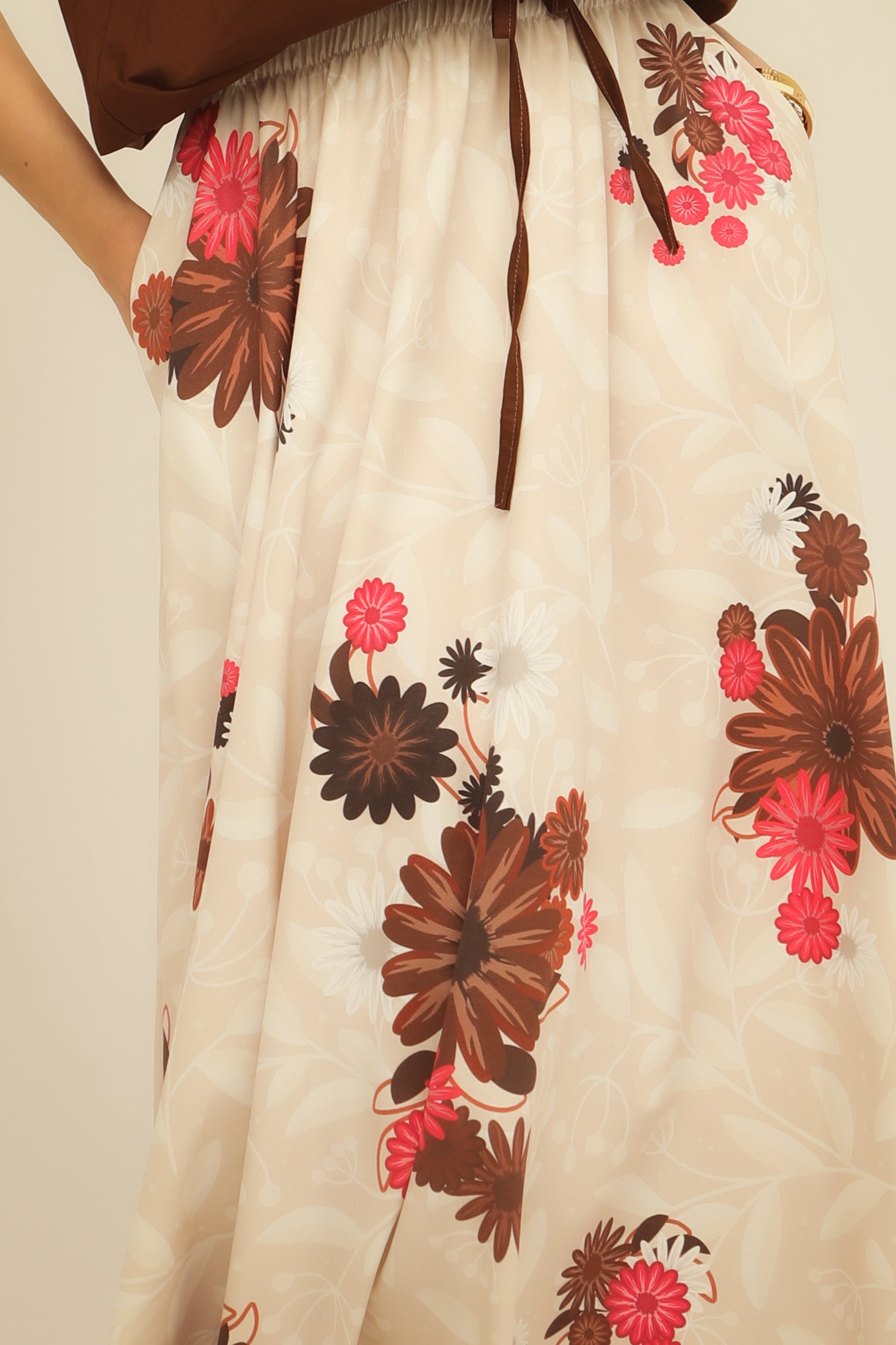 PEARL SKIRT (brown)