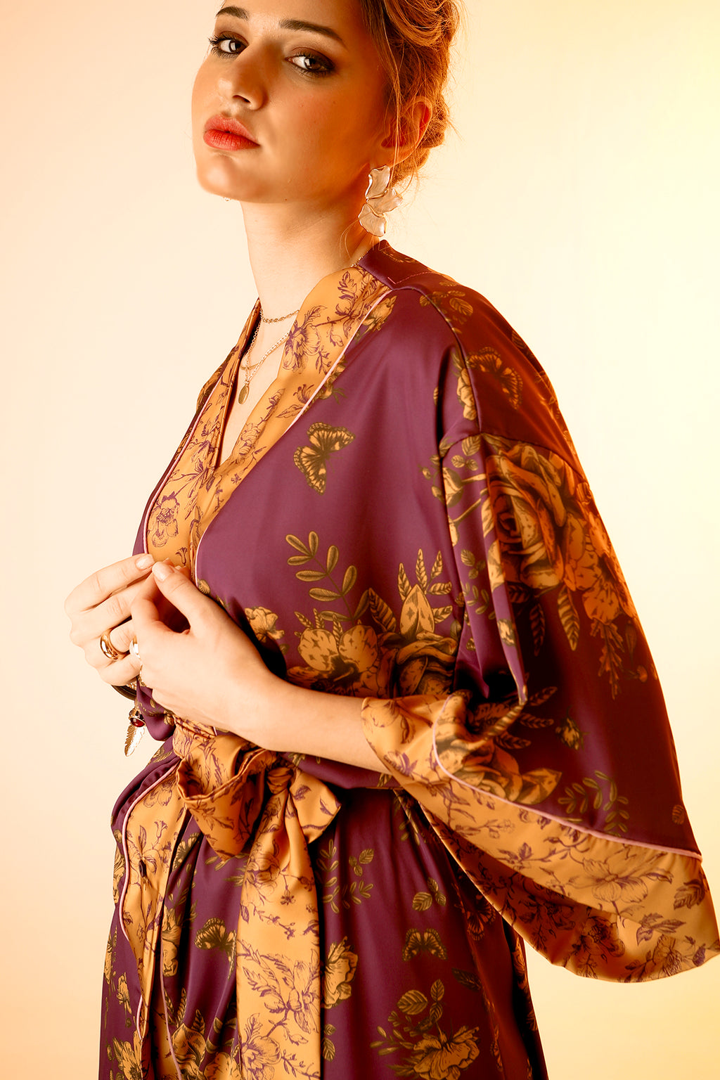 ROMINA DRESS /KIMONO (purple)