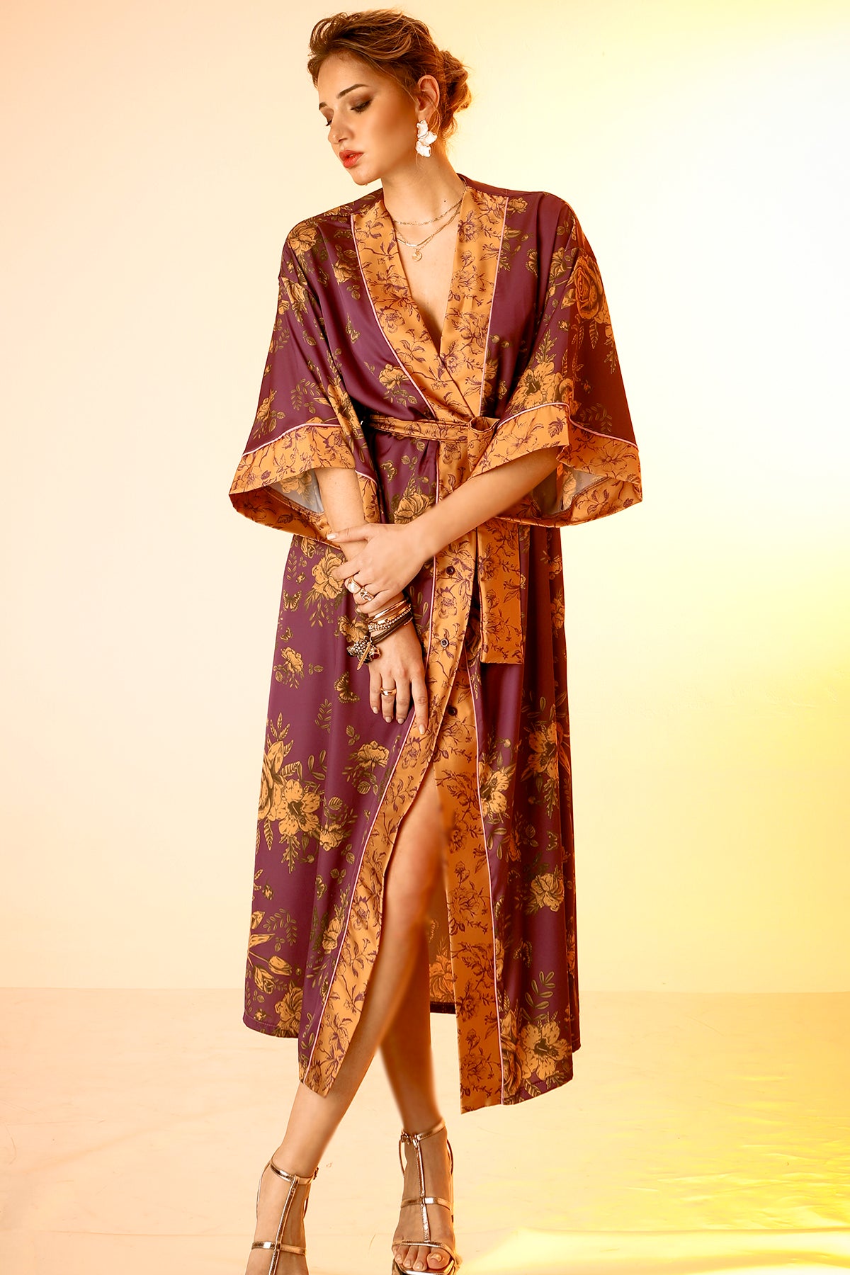 ROMINA DRESS /KIMONO (purple)