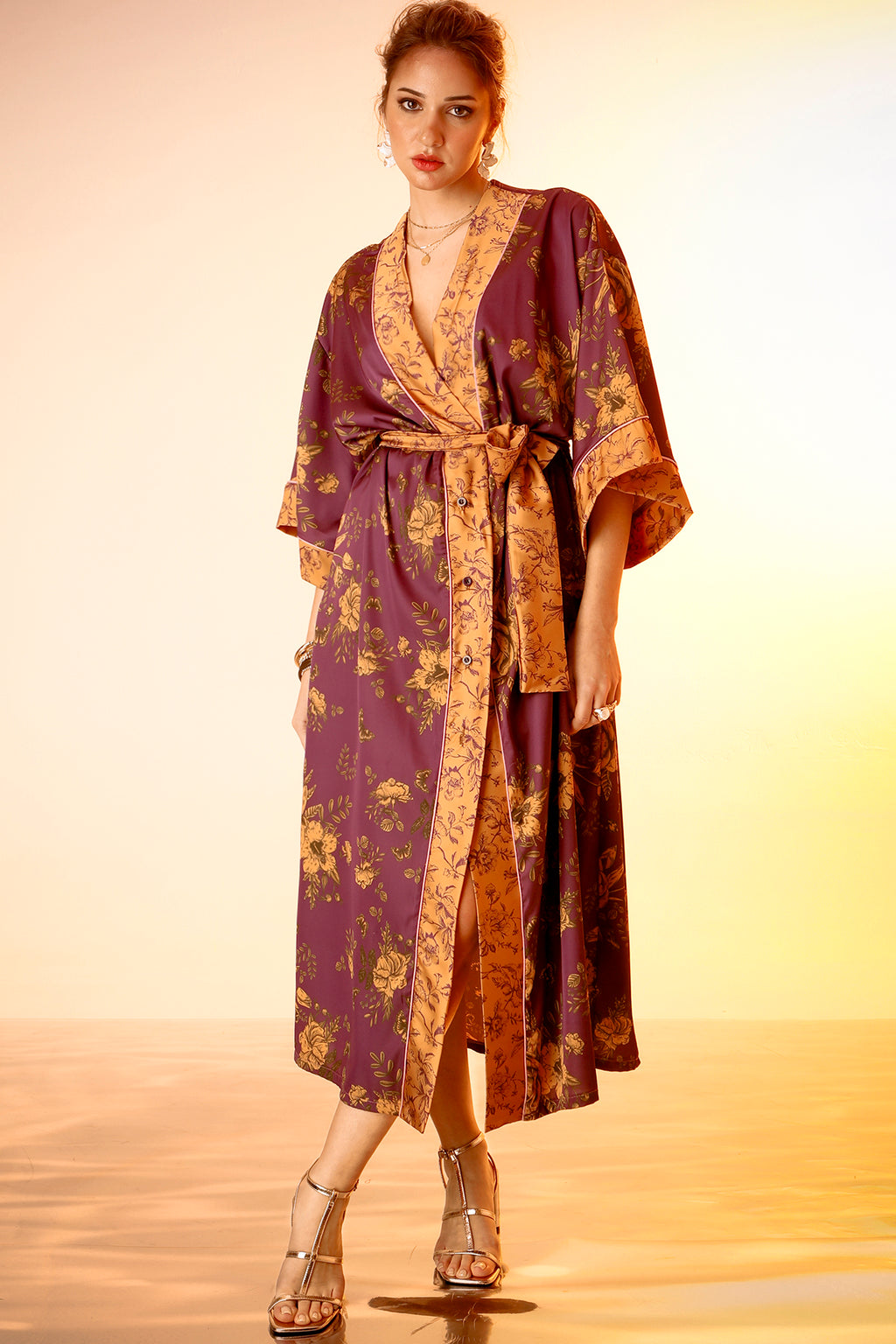ROMINA DRESS /KIMONO (purple)