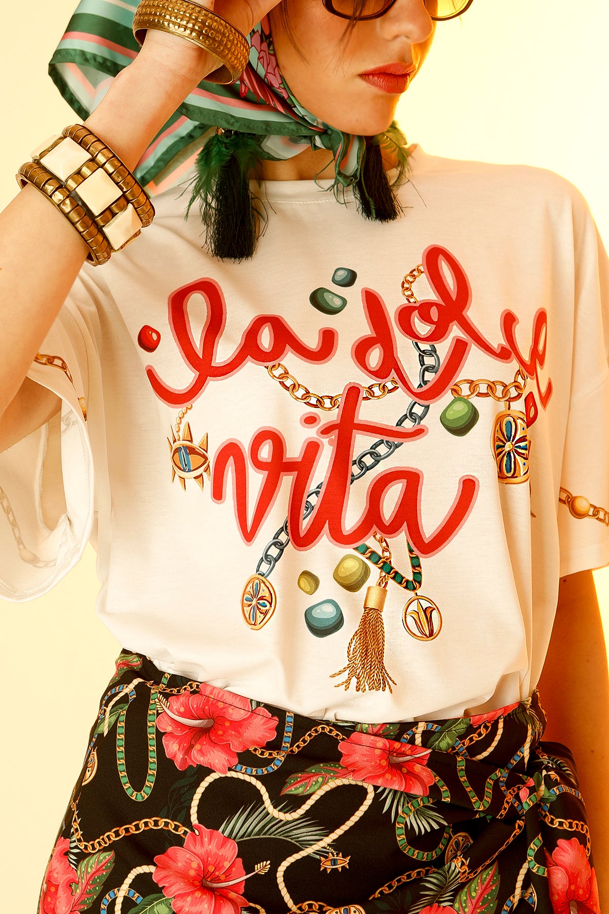T-SHIRT DOLCE VITA (white)