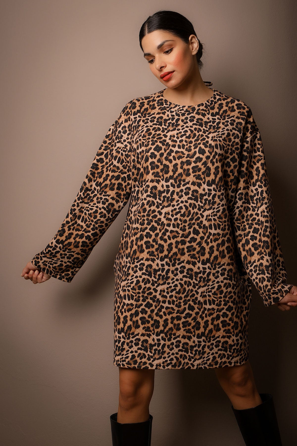 UMA DRESS  (leopard)