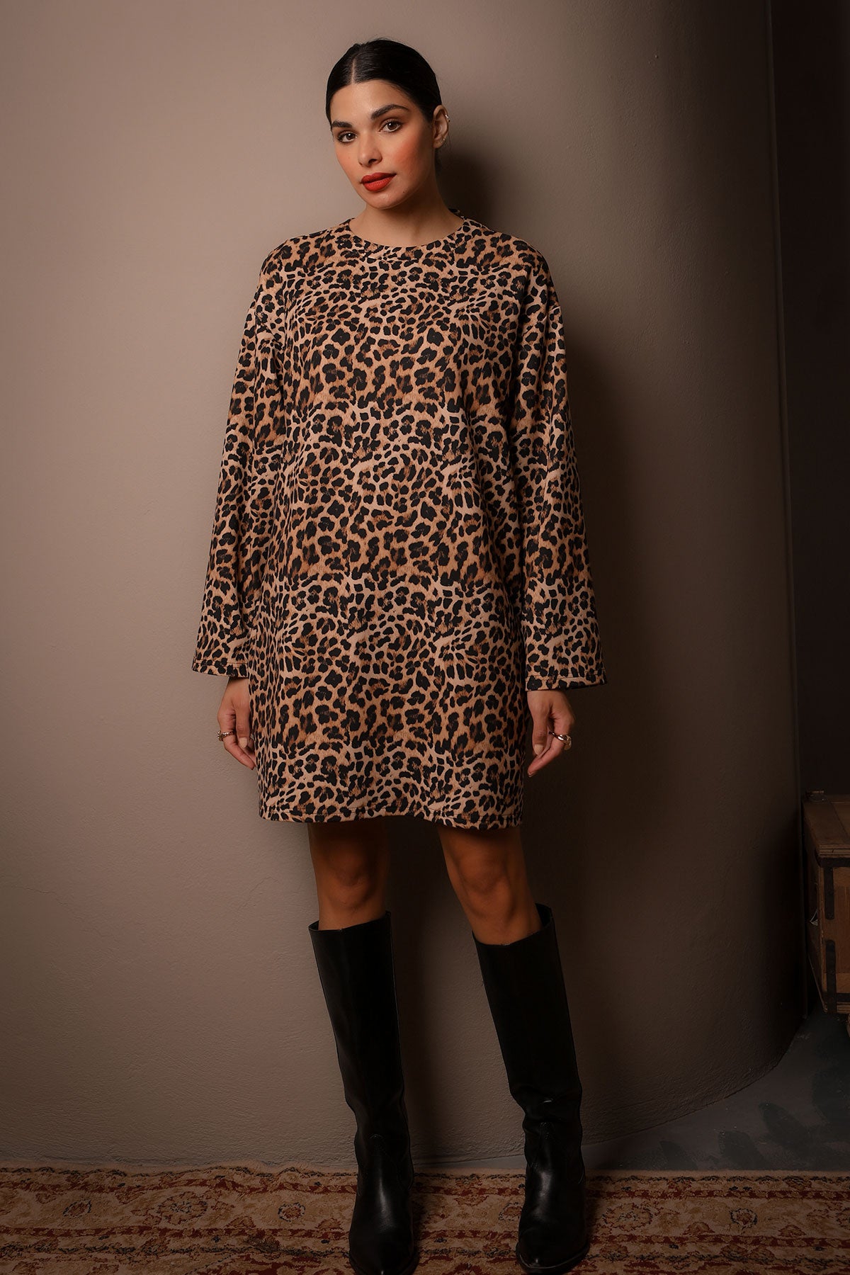 UMA DRESS  (leopard)