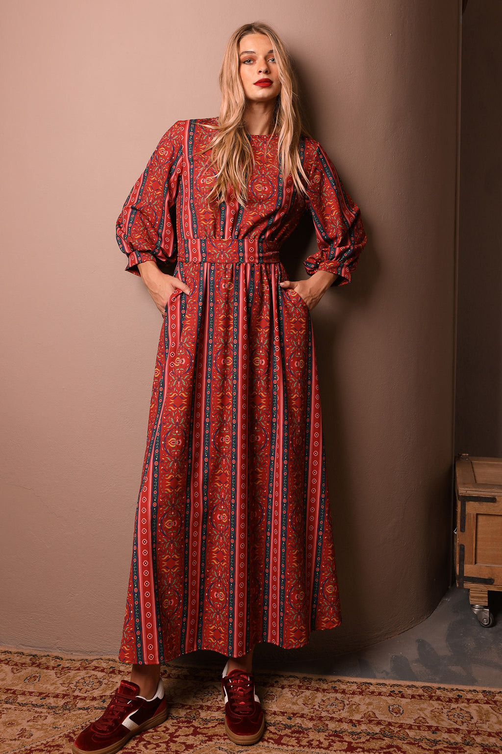 YVET DRESS (red)