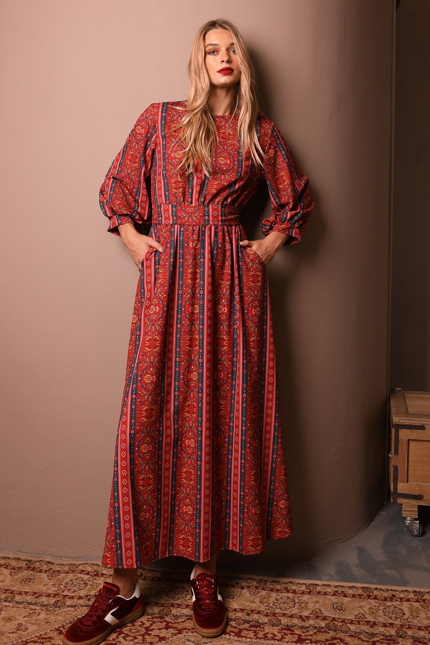 YVET DRESS (red)